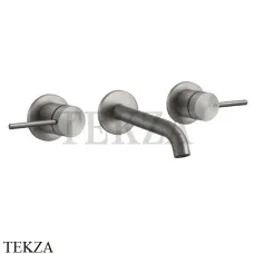 Gessi 316 FLESSA Смеситель для раковины, внешняя часть, 14-20 см 54092-239, Steel Brushed (снято с производства)