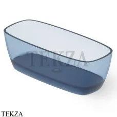 Dea Design Soul Ванна отдельностоящая скругленная 170x72 Glasstech DD8632 1700 R7, Royal Blue R7
