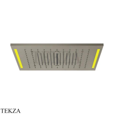 Gessi COLOUR Накладная душевая панель 500х500, 4 функции 57977-239, Steel Brushed