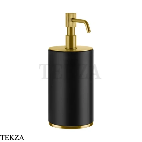 Gessi VENTI20 Дозатор для жидкого мыла настольный черный 65438-716, Gold Br. PVD