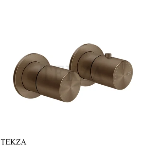Gessi Habito UNITO Термостат для душа на 3 потока, внешняя часть 70036-761, Coffee Bronze Br. PVD