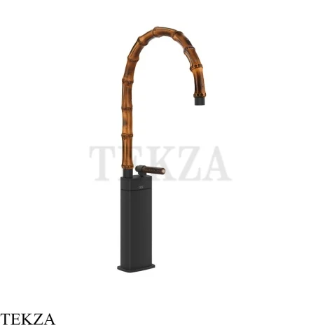 Gessi Jacqueline Смеситель для раковины высокий, без донного клапана 77237-299, черный матовый