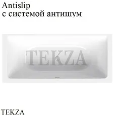 BETTE BetteFree Ванна прямоугольная сталь, 6832-000 AS, антишум, антислип Sense, белый глянец