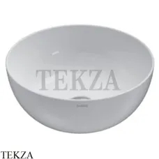 GLOBO T-EDGE Раковина круглая накладная B6T37BI, без перелива, белый глянец