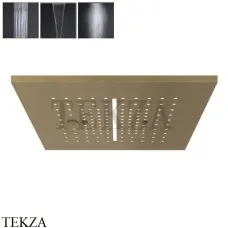 Gessi MINIMALI Накладная душевая панель 350x350, 3 функции 57875-713, Antique Brass
