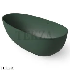 Dea Design Modern Ванна отдельностоящая овоидная 170х87 Solid Surface DD8608 1700 11, Dark Green №11