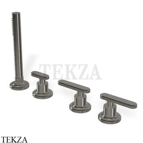 FIMA Carlo Frattini Park Line Смеситель на борт ванны без излива F1324/1CN, Black chrome