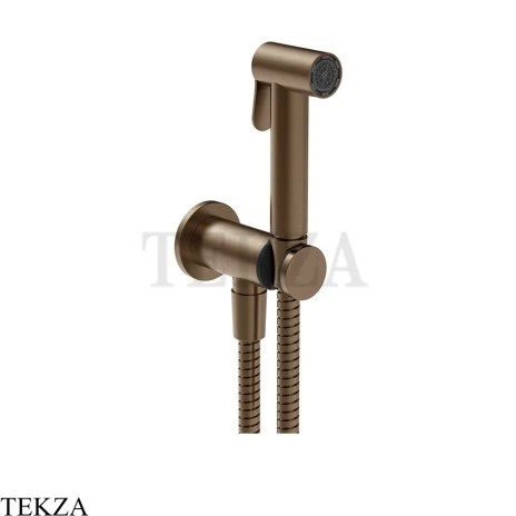 Gessi Гигиенический душ с держателем и выводом воды 14431-761, бронза Coffee