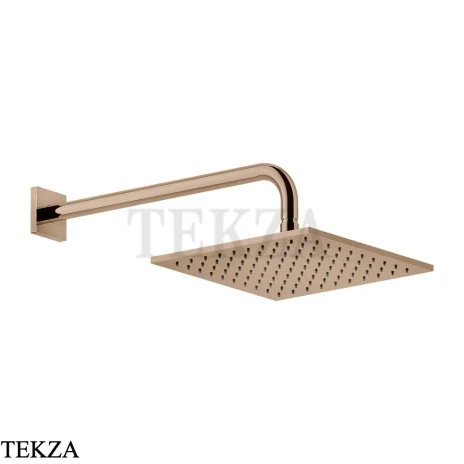 Gessi RILIEVO Верхняя душевая лейка с кронштейном 59158-030, Copper PVD