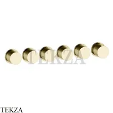 Gessi Habito Bath-shower Термостат на 5 потоков, внешняя часть 63440-710, Brass PVD