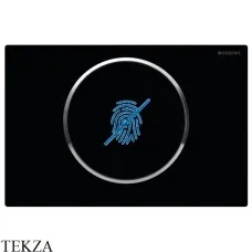 Geberit Sigma10 Клавиша смыва защита от отпечатков сталь 115.758.14.5, черный матовый/хром глянец