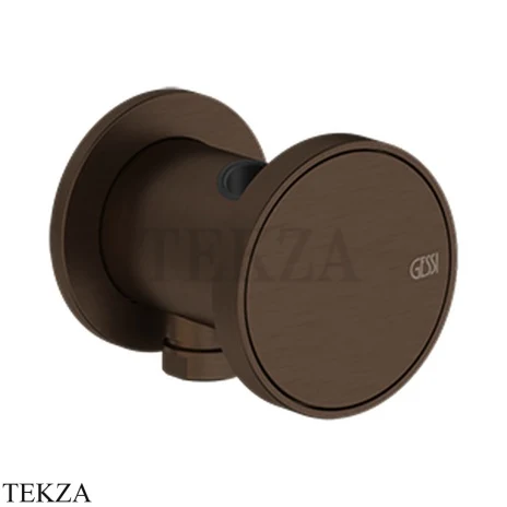 Gessi Origini WARM Держатель для душевой лейки с выводом воды 66161-845, Dark Bronze