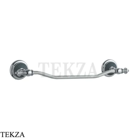 Boheme Vogue Полотенцедержатель штанга 61 см 10182, хром глянец, черная керамика