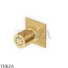 Zucchetti Bellagio Боковая форсунка неподвижная Z92897.C41, brushed gold PVD
