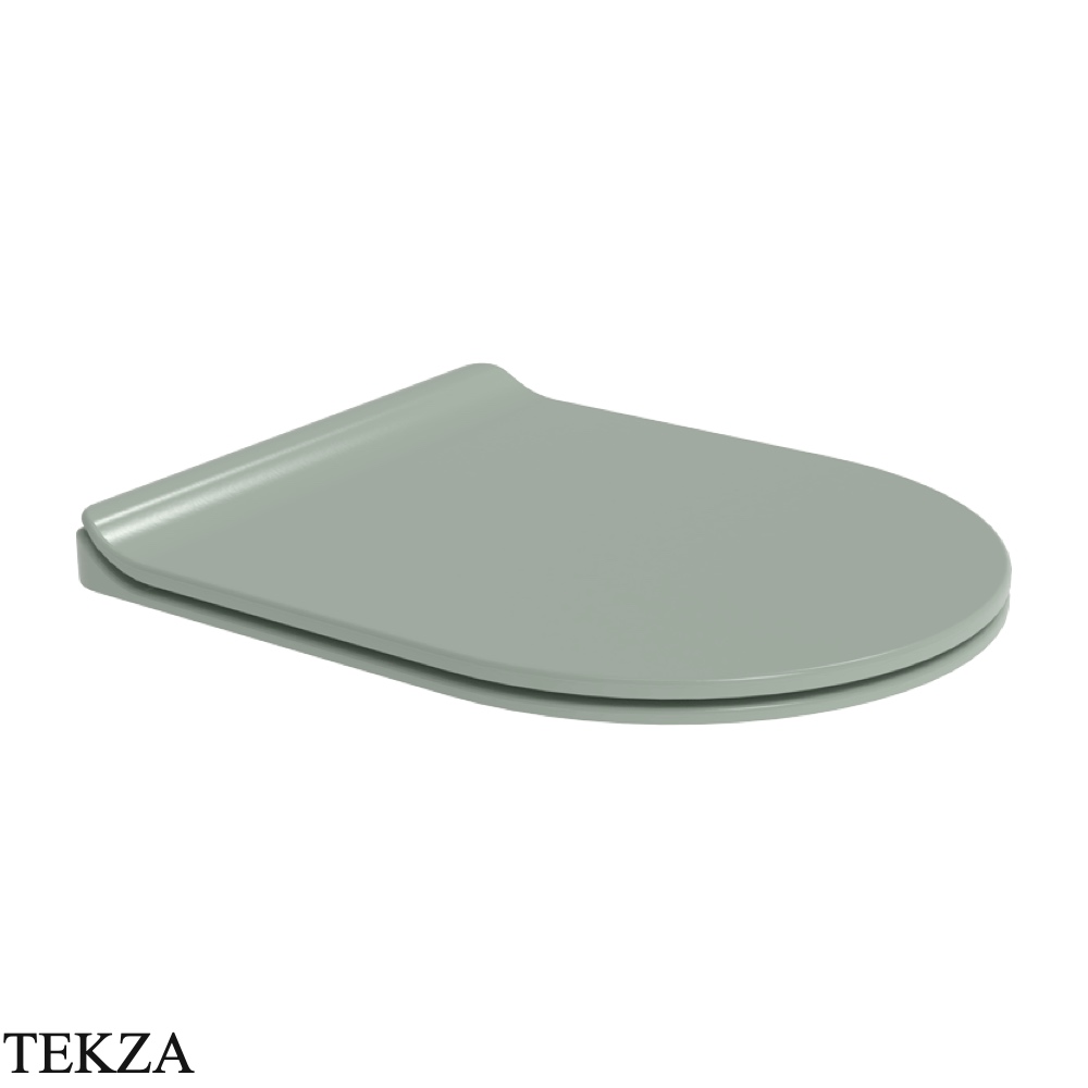 Flaminia LINK сиденье с крышкой Slim с микролифтом 37×45×3 см, зелёный Verde Giada глянец