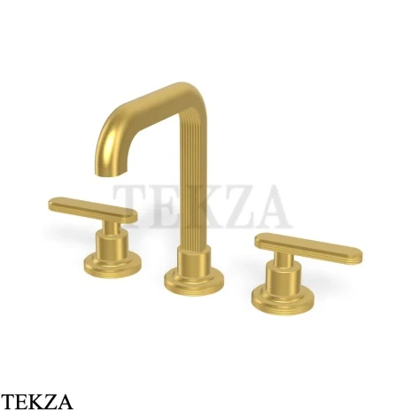FIMA Carlo Frattini Park Line Смеситель для раковины 3 отв, без гарнитура, F1301OS.1, brushed gold