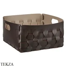ADJ Dubai Корзина-ёмкость для мелочей 35x35 см 2045.06/04, шоколад/капучино