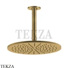 Gessi INCISO SHOWER Верхняя душевая лейка с кронштейном 58252-727, Brushed Brass