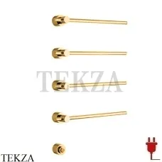 Margaroli SOLE 622 Полотенцесушитель электрический 4 рейки, выключатель BOX 622GD, золото глянец