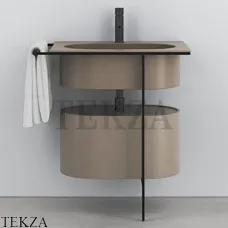 Cielo Kyros Модульная система умывальника с тумбой, Arenaria-черный Cielo Kyros Модульная система умывальника с тумбой, Arenaria-черный