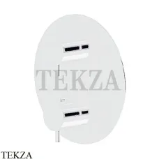 Newform XT Термостат для душа 2,3,4,5 потока, внешняя часть, 67608E.01.014, белый матовый Newform XT Термостат для душа 2,3,4,5 потока, внешняя часть, 67608E.01.014, белый матовый