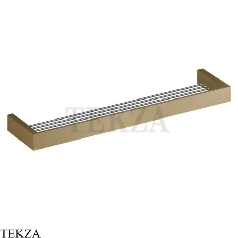 Gessi Rettangolo Решетка-полка в душевую зону 60 см 20949-791, Deep Bronze Brushed PVD
