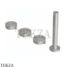 Ritmonio Dot316 Смеситель на борт ванны, без излива PR50EG2B1 INOX, Brushed steel