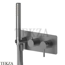 Newform X-Steel 316 Душевой комплект смеситель 2 потока, ручной душ, сталь 69679EX.59.064, PVD Brushed gun metal