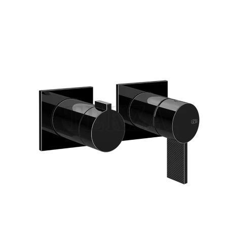 Gessi Inverso Diamantato Смеситель для душа, 2 потока, внешняя часть 73638-706, Black Metal PVD