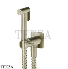 Newform Гидроершик настенный WC с держателем 881.59.098, PVD Brushed pale gold