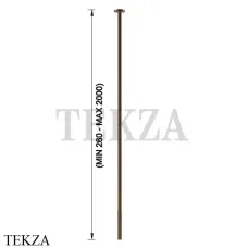 Gessi Incastri Излив для раковины потолочный, под размер 75199-761, Coffee Bronze Brushed PVD