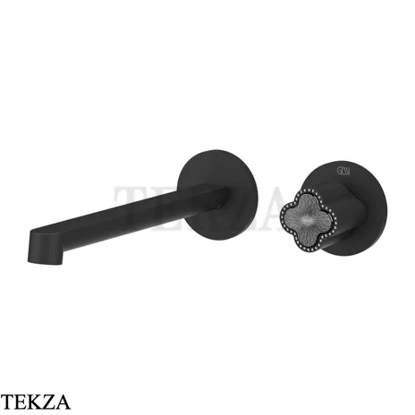 Gessi Ludovica Смеситель для раковины crystals, внешняя часть 76388-299, черный матовый