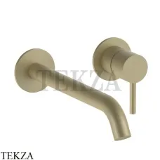 Fantini Nostromo Смеситель для раковины 20 см, внешняя часть 50P6E811B, Matt British Gold