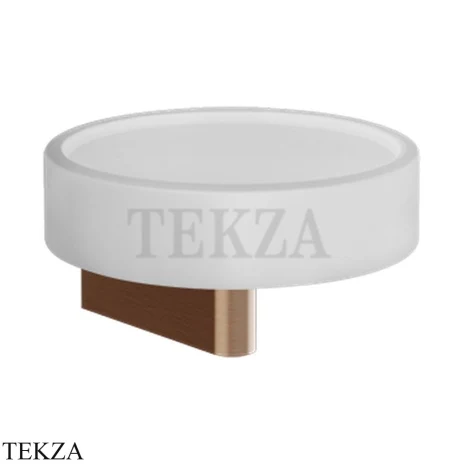 Gessi Origini Мыльница настенная с держателем, белая 66401-708, Copper Brushed PVD