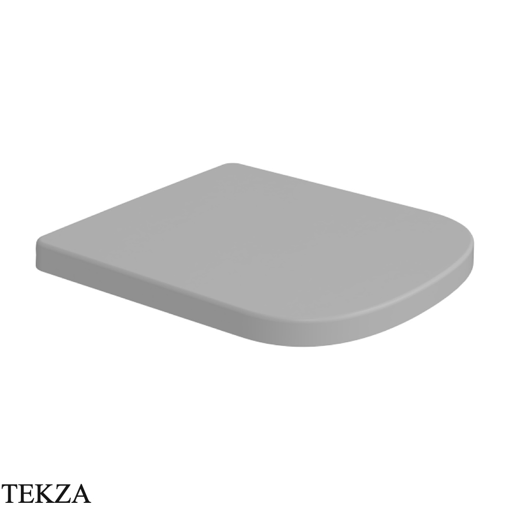 Flaminia Play сиденье с крышкой обхватывающее с микролифтом 36×42,5×3,6 см, серый Cenere матовый