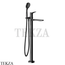 Gessi RILIEVO Смеситель для ванны напольный, с лейкой 59131-706, Black Metal