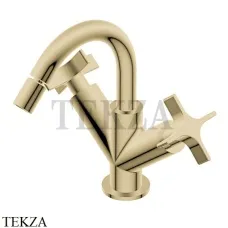 Ritmonio Diametro35 Cross Смеситель для биде, двухвентильный PR53BB202 F37, Frosted Champagne