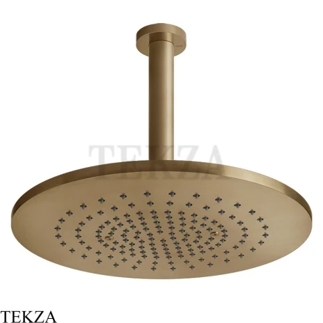 Gessi 316 SHOWER Верхняя душевая лейка с потолочным креплением 54152-726, Warm Steel Brushed PVD