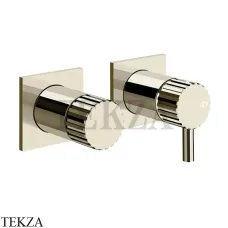 Gessi Incastri Смеситель для душа 2 потока, внешняя часть 75038-720, Nickel PVD