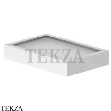 Fantini Linea Мыльница настольная, вставка из кориана 92937748, Матовая натуральная сталь