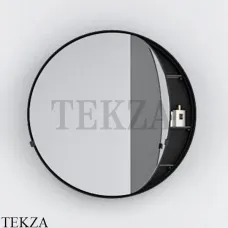 CIELO CATINO ROUND BOX Зеркальный шкаф круглый 75 см CASPCT75 NM, черный матовый
