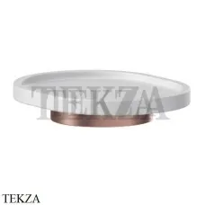 Newform X-Steel 316 Мыльница настольная, композит 73250X.59.067, PVD Brushed copper bronze