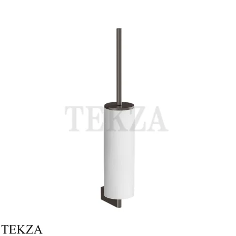 Gessi Origini Туалетный ершик настенный, белый 66419-707, Black Metal Brushed PVD