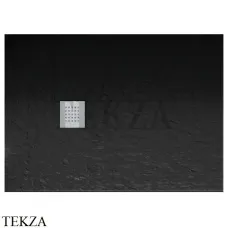 ARBI IBRA LINEAR Душевой поддон прямоугольный 80х140 Geacril® с текстурой D209 MM nero