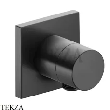 Keuco IXMO Вентиль запорный с выводом для шланга, квадрат 59541130102, Хром черный шлифованный