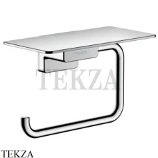 Hansgrohe AddStoris Держатель туалетной бумаги с полкой 41772000, хром глянец