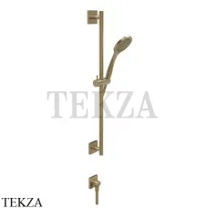 Gessi RILIEVO Штанга в комплекте с душевой лейкой и выводом для воды 59242-726, Warm Bronze Br