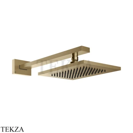 Gessi Rettangolo shower Верхний душ с кронштейном 20148-726, Warm Bronze Br. PVD
