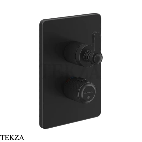 Gessi VENTI20 Термостат для душа, 3 потока, внешняя часть 65137-299, Black XL