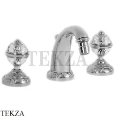 Migliore Cristalia SWAROVSKI Смеситель для биде, с донным клапаном 18584, хром глянец